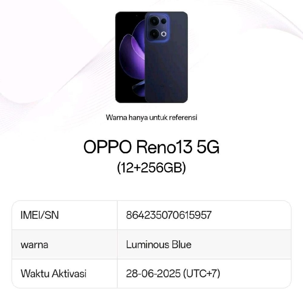 Jual Oppo Reno 13 Indonesia Terlengkap & Harga Terbaru Juli 2026 ...