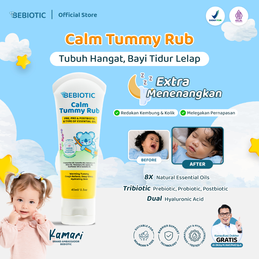 Jual Bebiotic Calm Tummy Rub 45ml - Krim Bayi Hypoallergenic ...