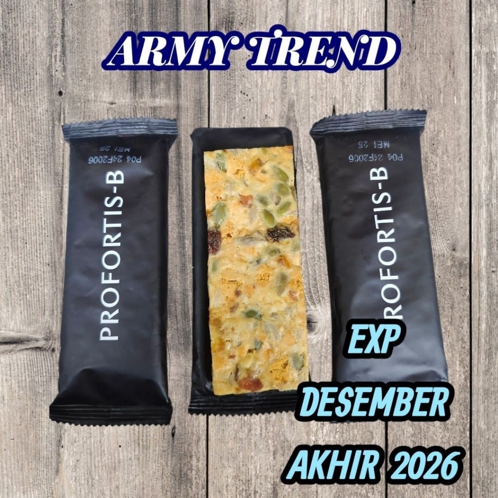 Jual PROFORTIS-B COOKIES KUE BISKUIT OATBAR SNACK RANSUM TNI TIPE ...