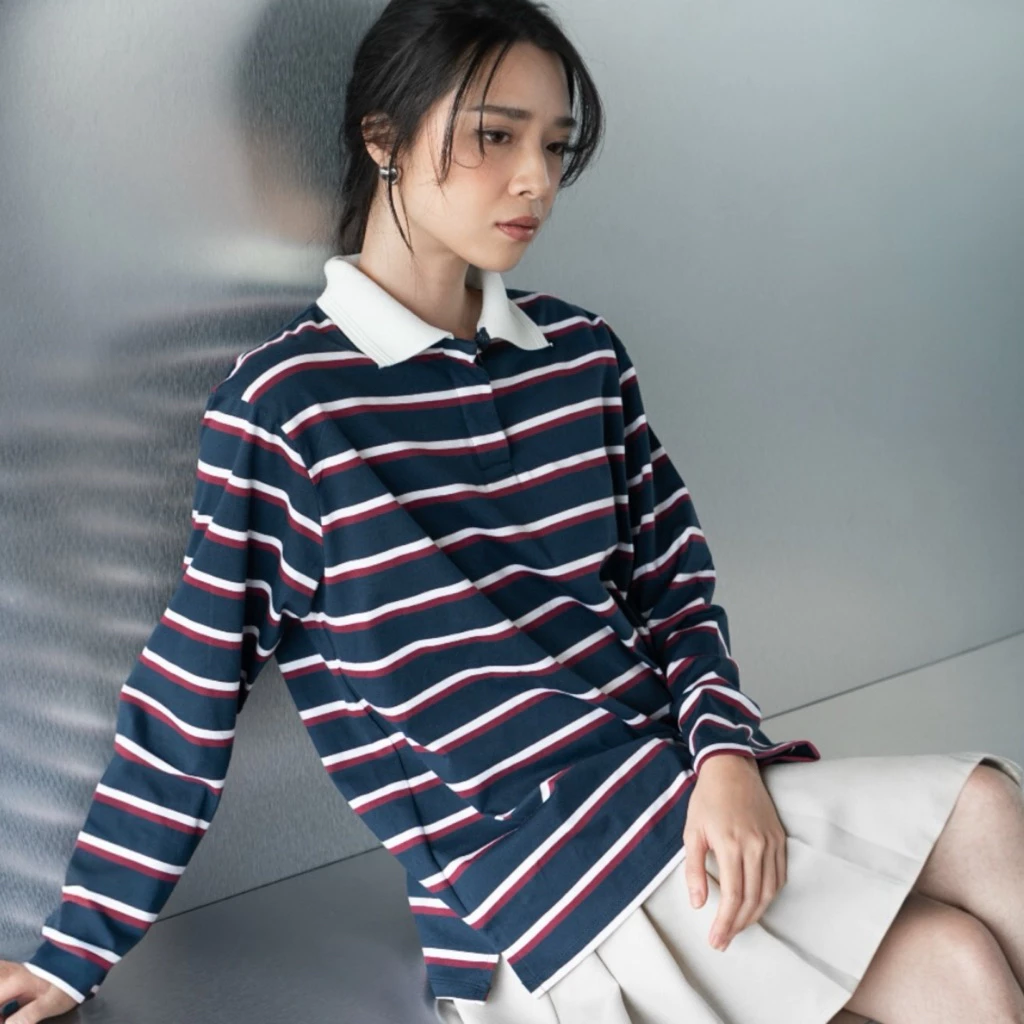 Classy Lauren Padel Longsleeve Top Sporty Stripes