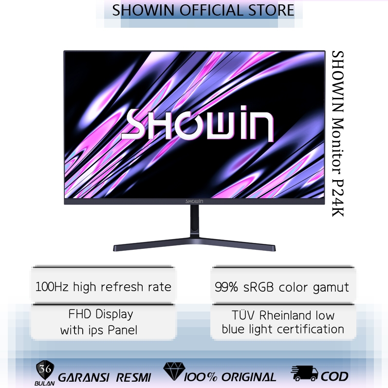 Jual Showin Monitor 24 Inch 24.5Inch 27Inch Panel IPS 180Hz/100Hz HDMI ...