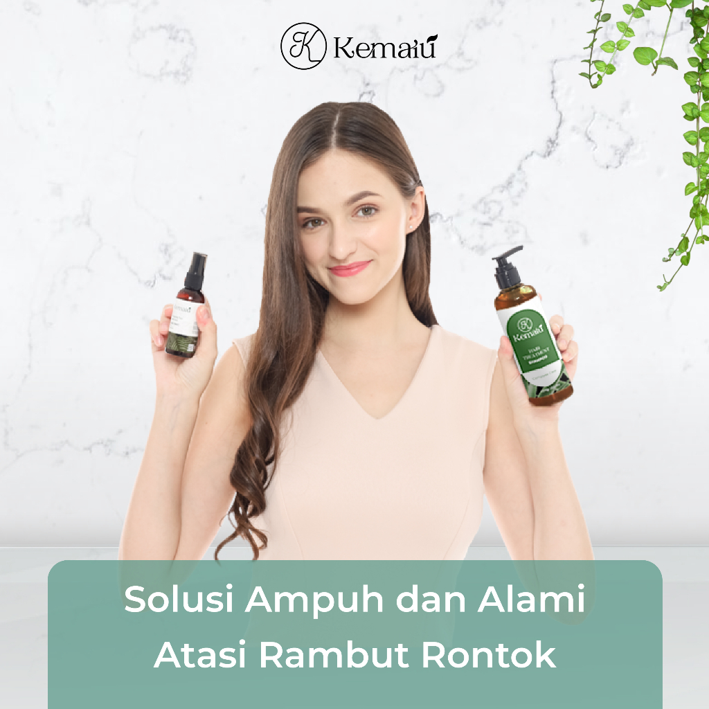 Kemaiu Bundle Shampoo + Hair Tonic Alami foto 2