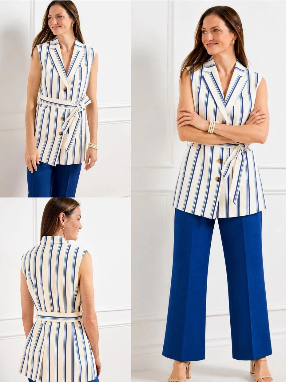 Rompi Wanita Bahan Katun TLB Women's Belted Vest - 2922