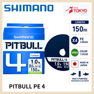 Senar Pancing Shimano Pitbull PE 4 Original Made in Japan