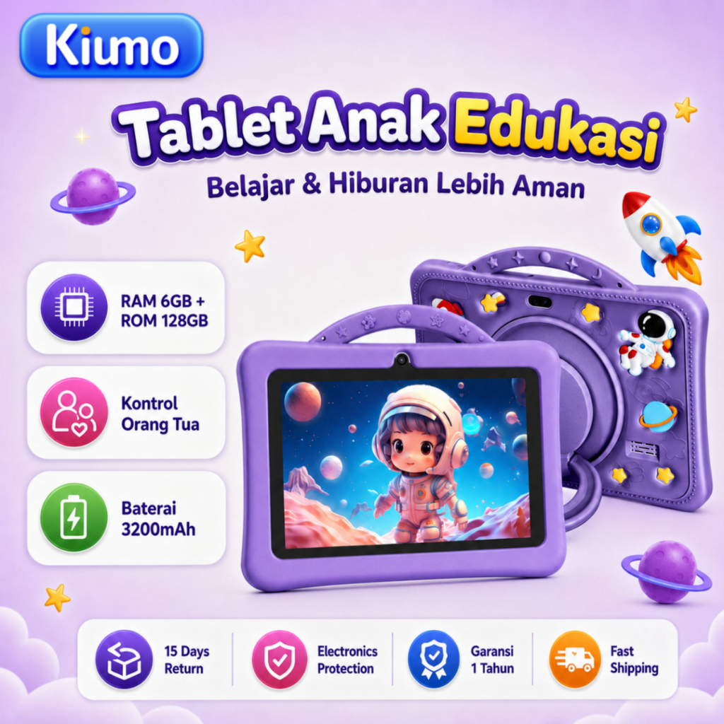 Jual Kiumo M901 Study Tablet Anak Tablet Android Anak 7 Inch IPS Anti ...