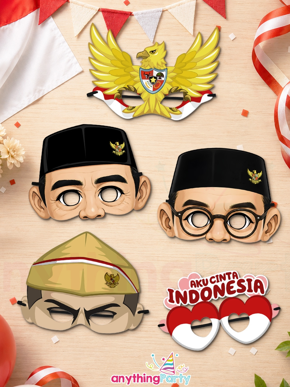 Jual HUT RI Topeng Dirgahayu Indonesia 17 Agustus | Independence Day ...