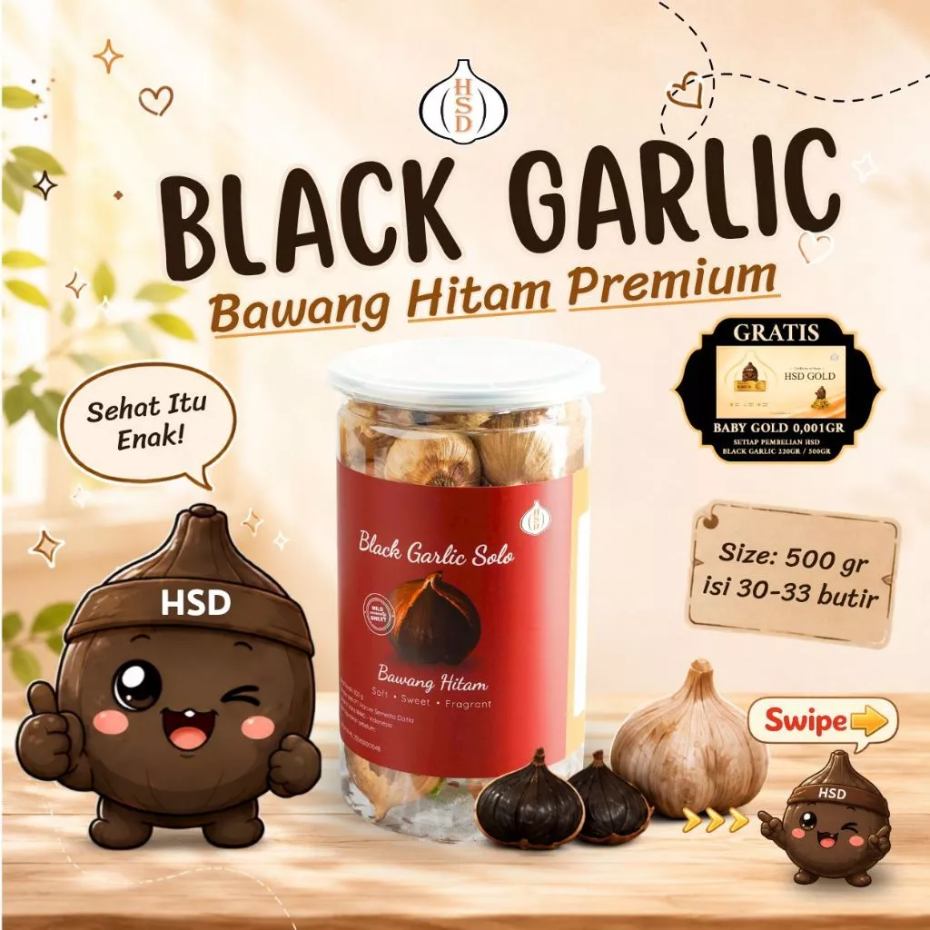 Bawang Hitam HSD 500 GR - Superfood Premium untuk Kesehatan & Imunitas - foto 1