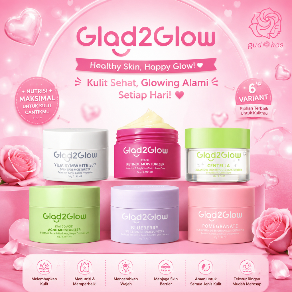 Glad2Glow Moisturizer Pomegranate Blueberry Centella