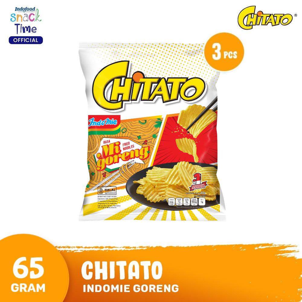 Chitato Indomie Goreng 65 Gr - 3 Pcs