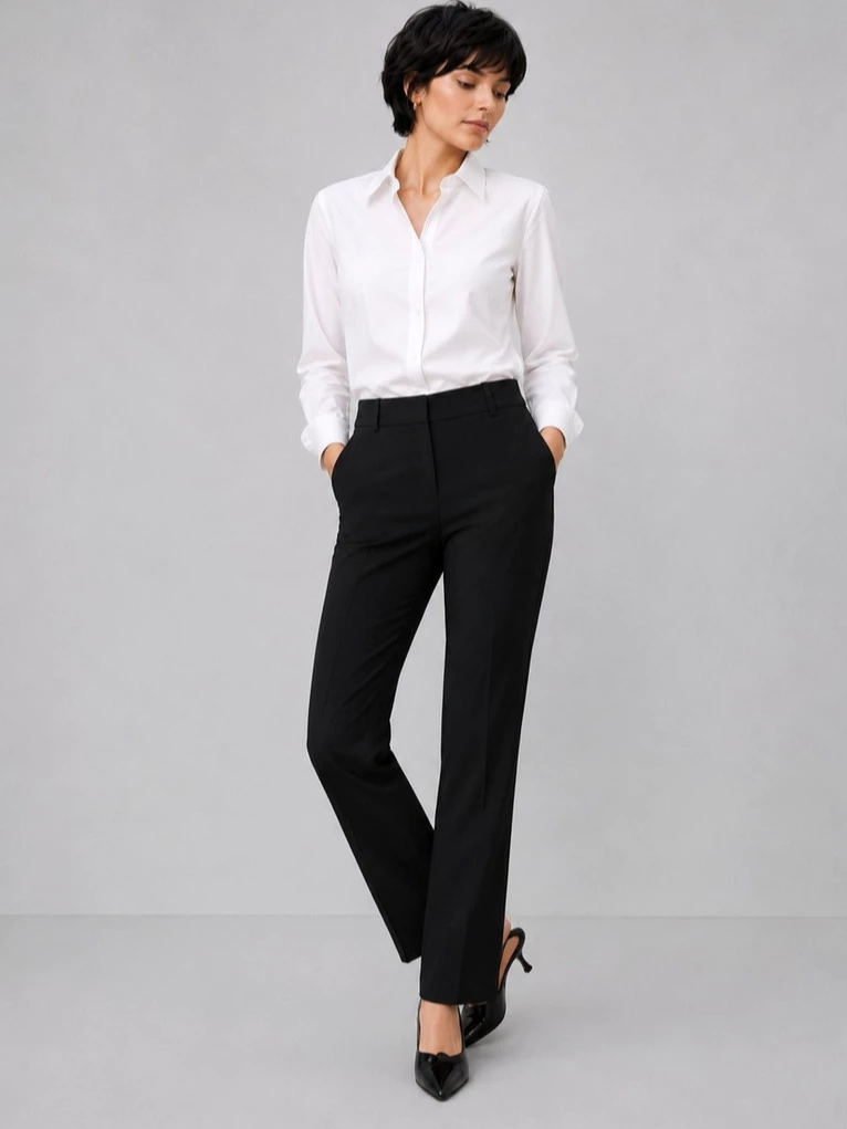 Celana Panjang Formal Wanita Kantoran AT Women's Straight Pants - 3016