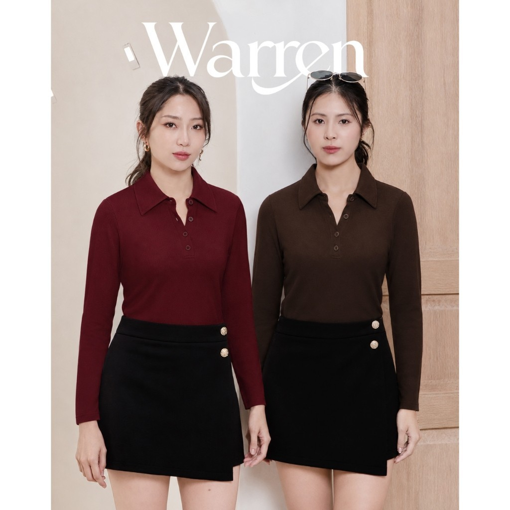 Nomitee's Warren Top Atasan Wanita Lengan Panjang