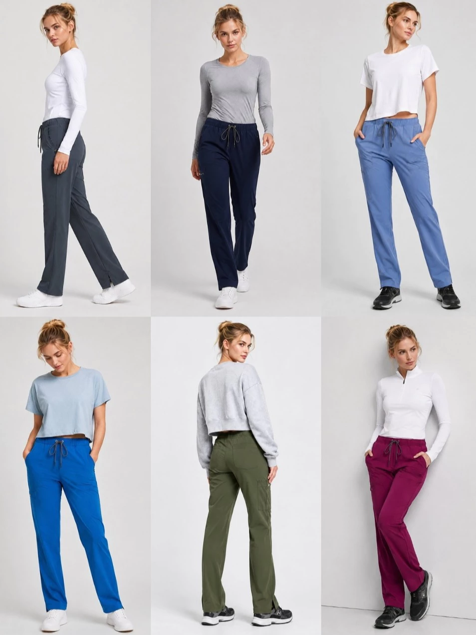 BYS 5-Pockets Cargo Track Pants -2546