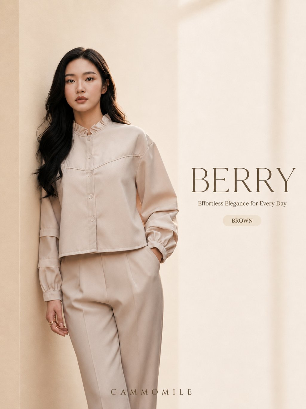 Cammomile New BERRY AF Outer korea style lengan panjang 2307011 atasan wanita kekinian jaket wanita foto 5