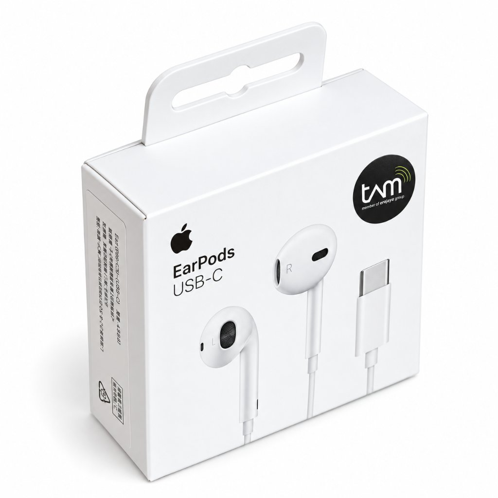 Headset Earphone Earpods Type-C In-Ear Wired With Mic Audio Microphone Handsfree Henset Tipe C Kabel Original iPhone 15 16 17 Pro Max