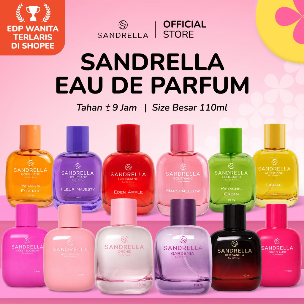 Jual SANDRELLA Eau De Parfum Size Besar 110ML Unisex Long Lasting ...