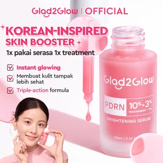 [HOT SALE] GLAD2GLOW PDRN BRIGHTENING SERUM PDRN 10% NIACINAMIDE 3% TXA  SERUM Mencerahkan Wajah Serum Glow Bomb