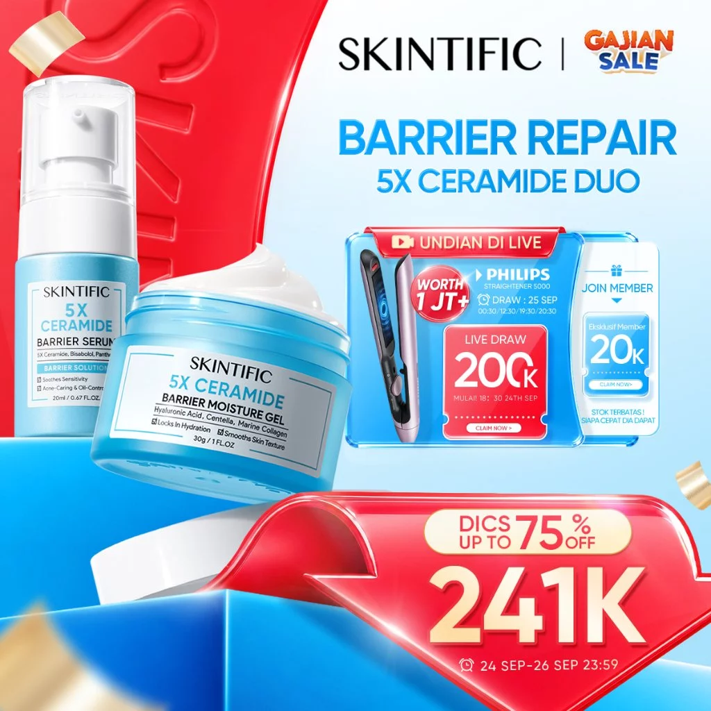 Skintific 2Pcs 5X Ceramide Barrier Repair Set