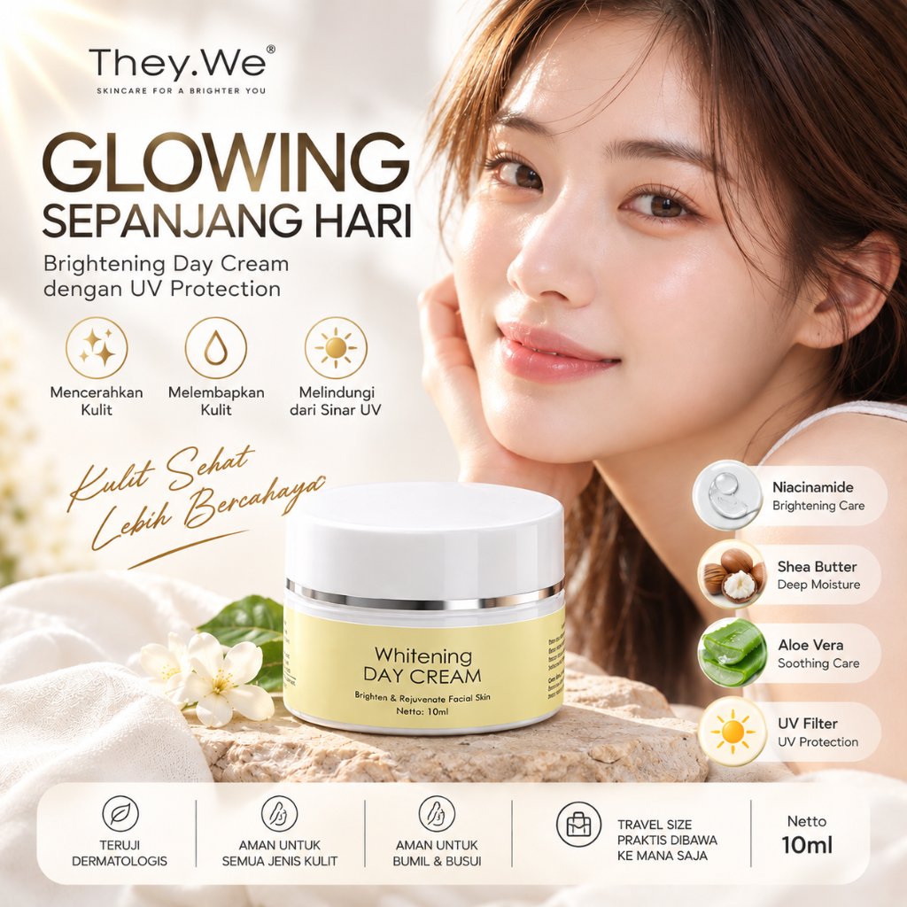 They.We Day Cream UV Filter Whitening 10GR