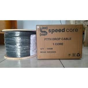 Jual SPEEDCORE Kabel FO 1 Core 3 Selling drop core 1000 Meter 1KM Fiber ...