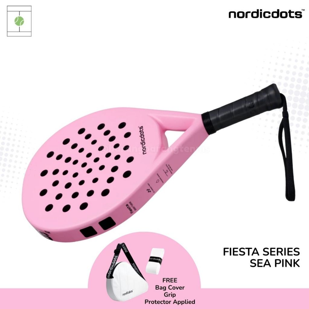 Jual Nordicdots Fiesta Series / Raket Padel / Padel Racket Sea Pink ...