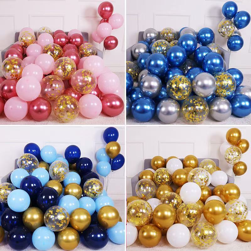 Balon latex metalik chrome / metalic balloon chrome 10inch (isi 50) balon  balon huruf  balon latex balon ulang tahun