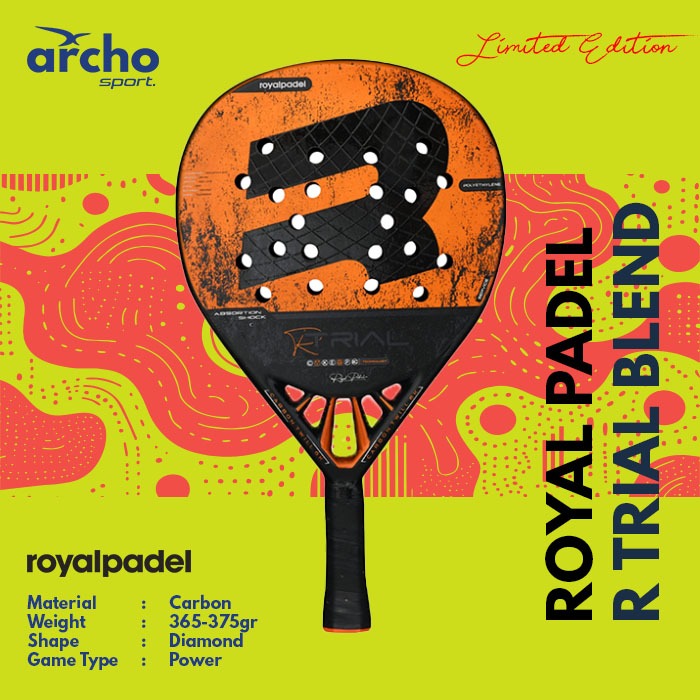Jual ROYAL PADEL R Trial Blend Padel Racket / Raket Padel - ORIGINAL ...