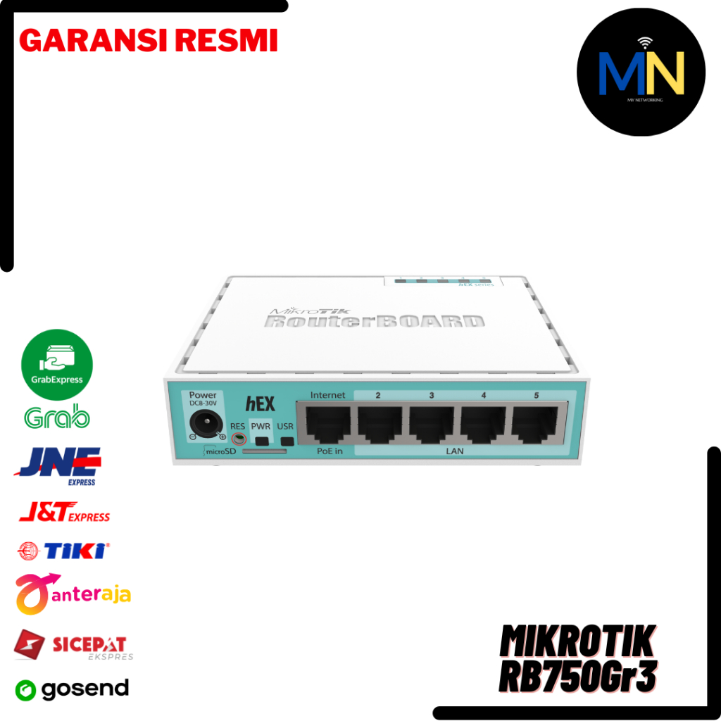 Jual MIKROTIK RB750Gr3 (hEX)/ ROUTER MIKROTIK RB750 GR3 HEX/ RB 750GR3 ...