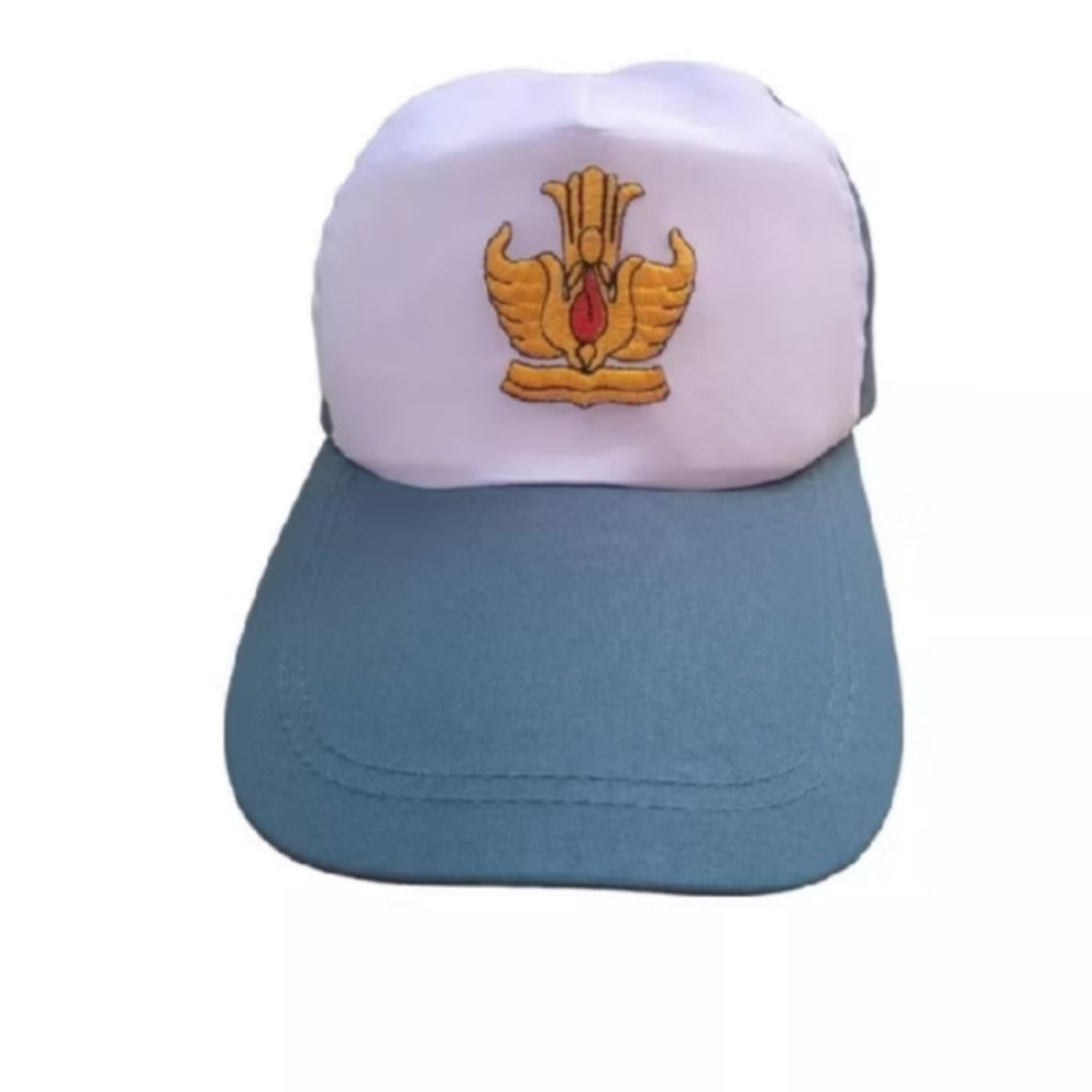 Jual TOPI SEKOLAH SMA PUTIH BORDIR COMPUTER BELAKANG KARET JAHITAN ...