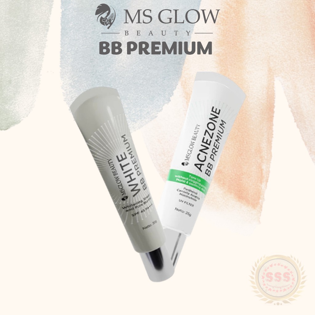 Jual MS GLOW BEAUTY BB Cream Premium Whitening / Acne Zone Day Cream ...