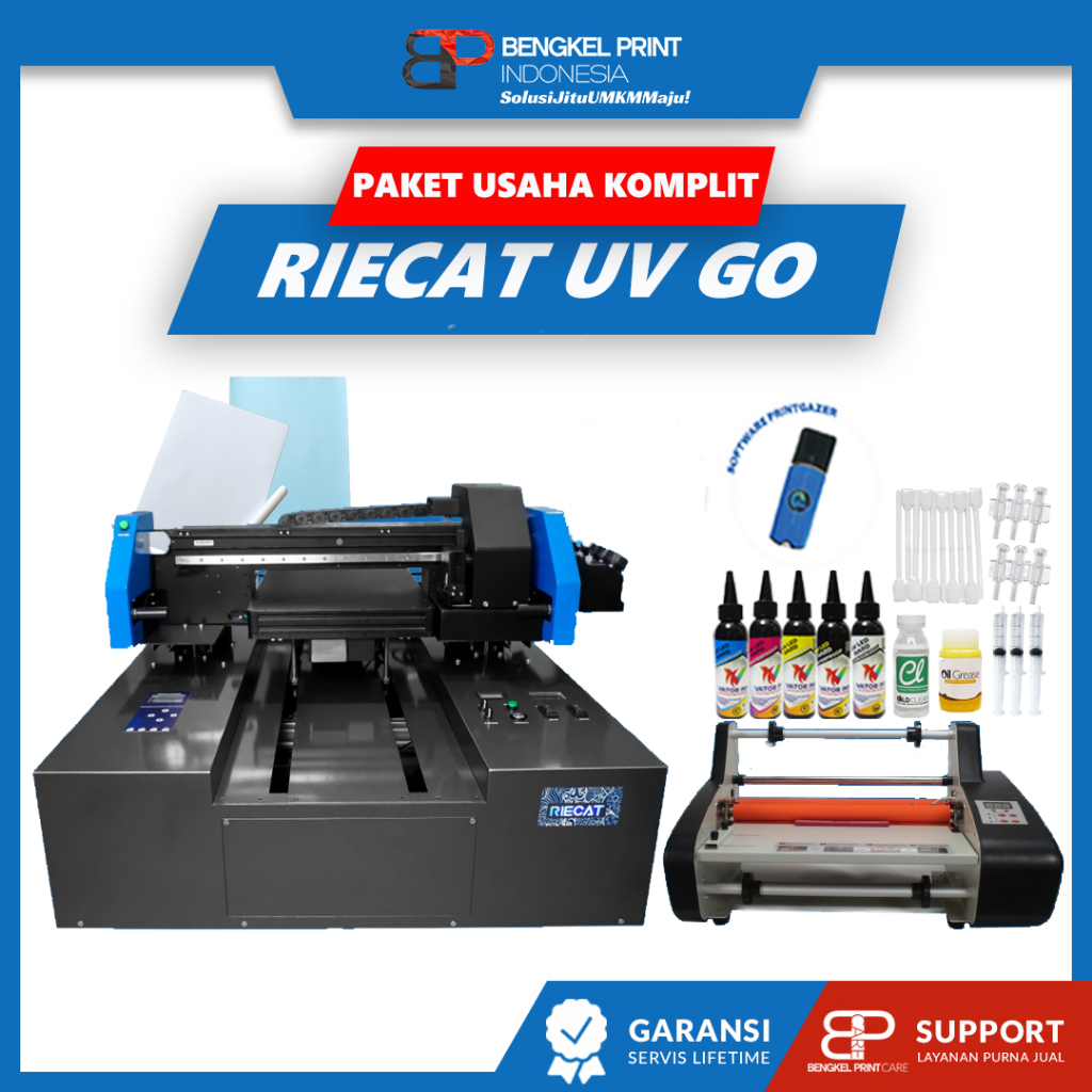 Jual Paket Lengkap Usaha Mesin RIECAT UV DTF GO | Shopee Indonesia