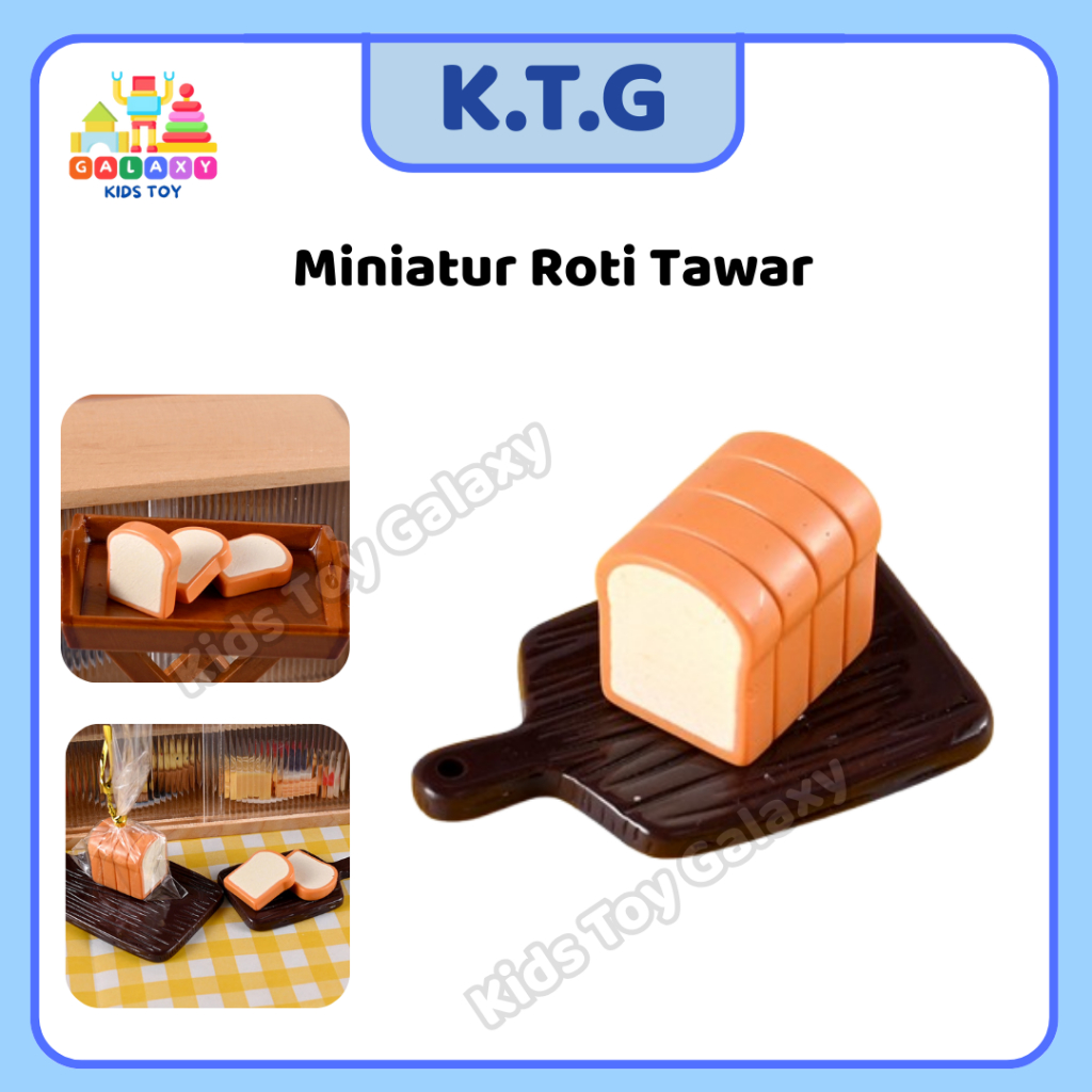 Jual Miniatur Roti Tawar | Slice Bread | DIY Properti Tempelan HP ...