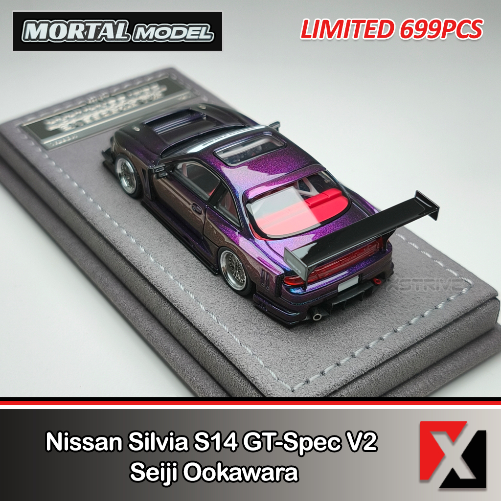 Jual MORTAL MODEL 1:64 Nissan Silvia S14 GT-Spec V2 Seiji Ookawara