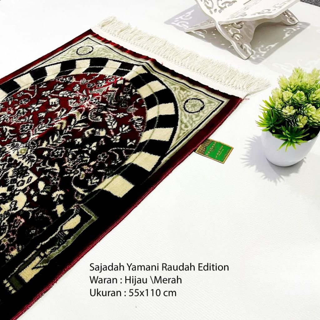 Jual Sajadah Yamani Carpet Premium Motif Raudhah Tebal Dan Lembut ...