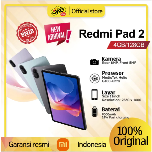 Redmi Pad 2 Garansi Resmi Xiaomi Indonesia