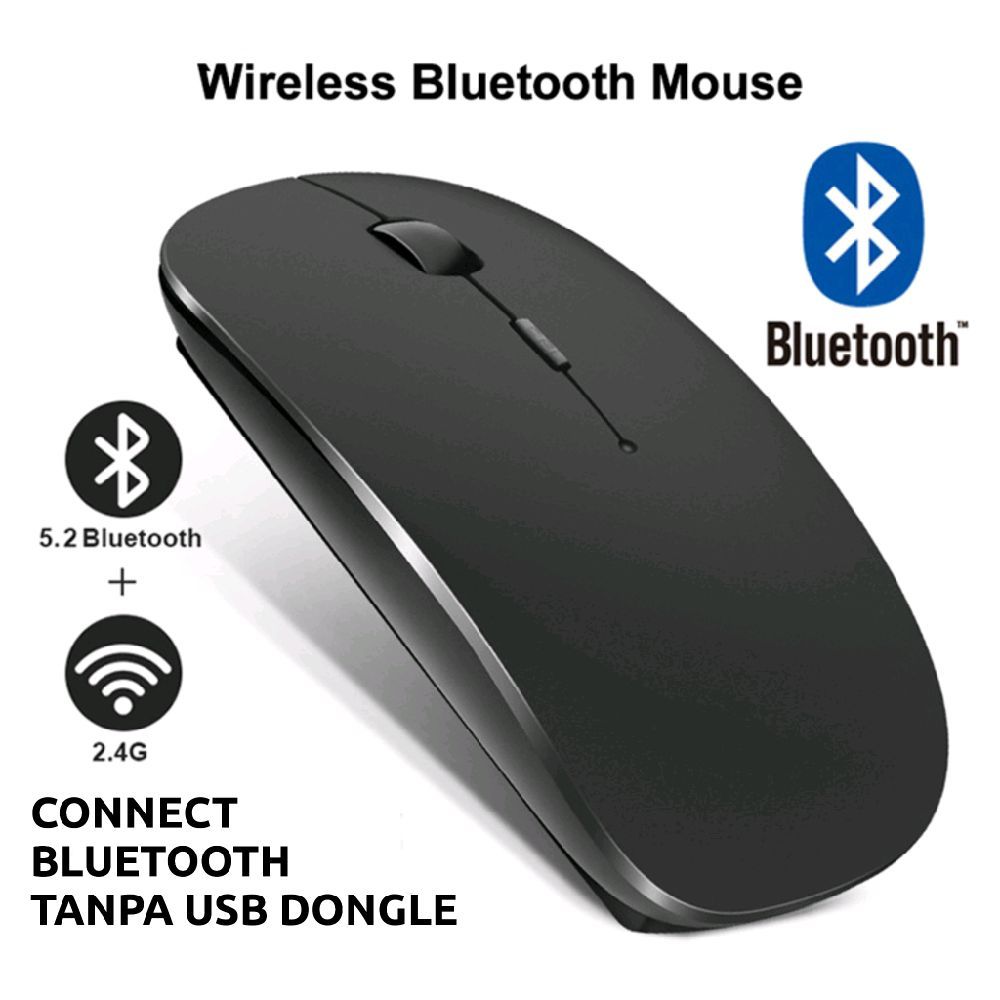 Jual AP-02 - MOUSE BLUETOOTH SLIM TANPA USB DONGLE UNTUK LAPTOP PC ...