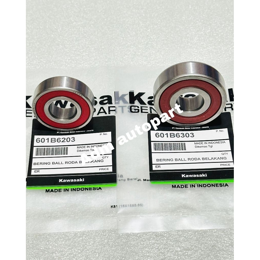 Jual BEARING RODA BELAKANG 6303RS/6203RS KAWASAKI NINJA 250 KARBU NINJA ...