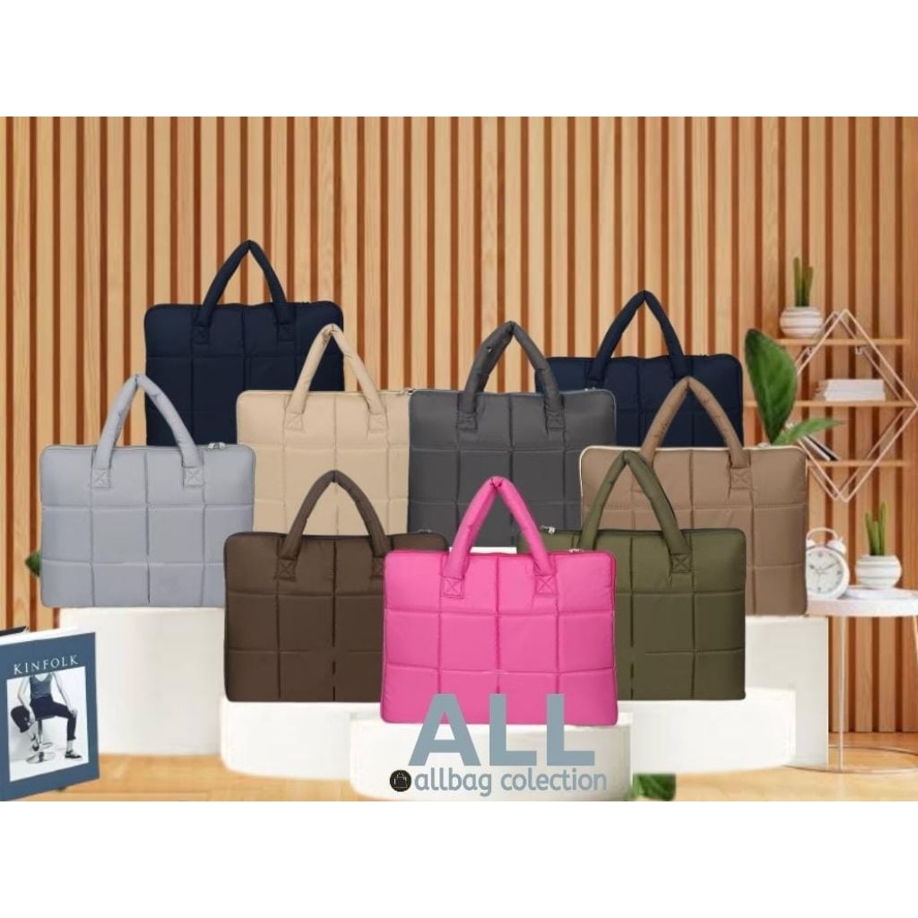 Jual Tas laptop puffy totebag tas laptop softcase laptop 13 14 15 inci ...