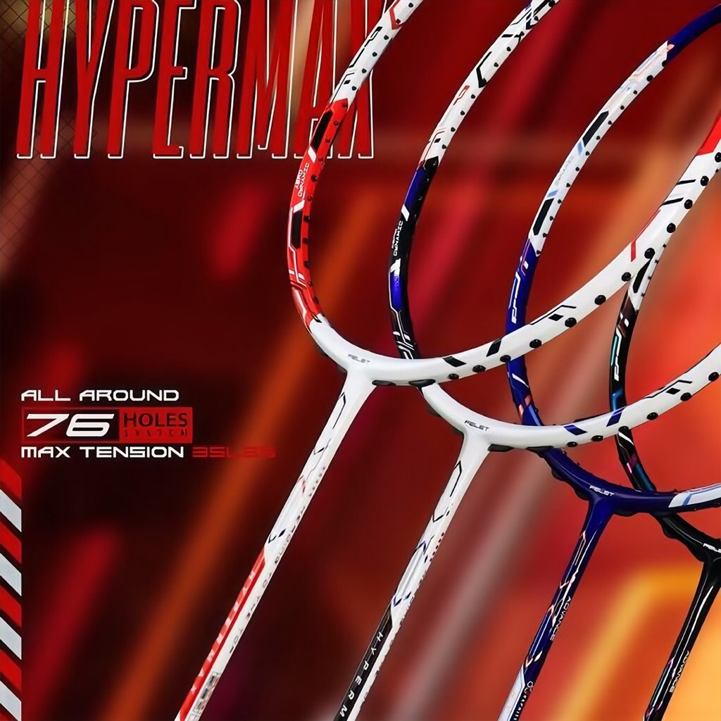 Jual RAKET FELET HYPERMAX 35 LBS ORIGINAL BADMINTON | Shopee Indonesia