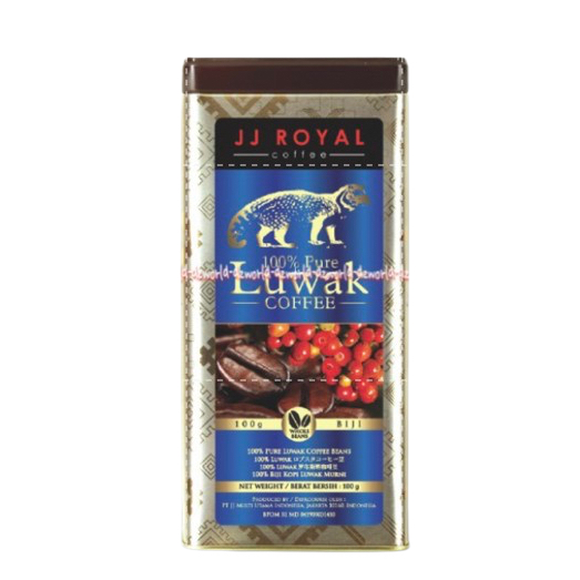 Jual JJ Royal 100% Pure Luwak Ground Coffee 100gr Kopi Bubuk Murni