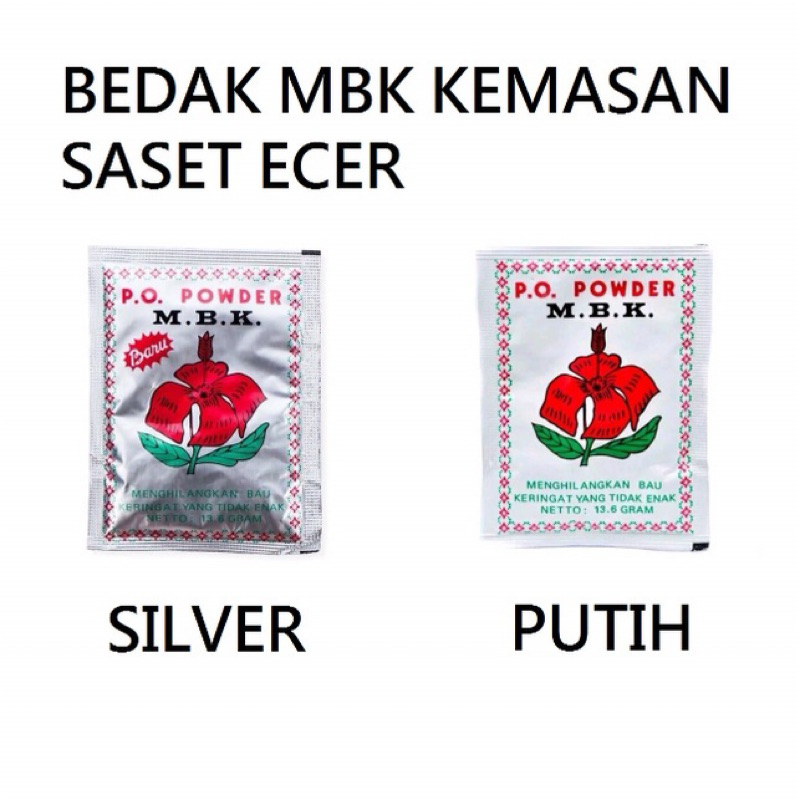 Jual 5sachet - Bedak MBK Powder | M.B.K | Deodorant | Penghilang Bau ...