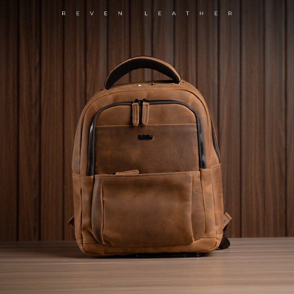 Jual Reven Leather Outlander Backpack - Tas Ransel Punggung Pria Kulit ...