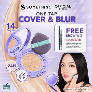[BARU!] SOMETHINC COVERBLUR Pro Filter Breathable Cushion SPF 40 PA++++  - Seamless Cushion Dengan High Coverage | Smooth Satin Finish, Ringan Digunakan Di Wajah, Tahan Lama, Non comedogenic & Mengandung skincare
