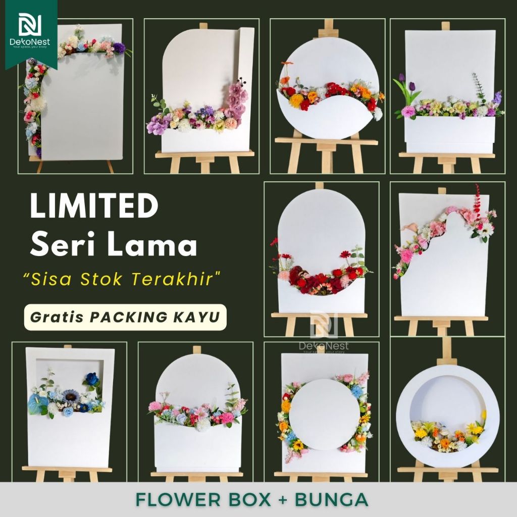 Jual Dekonest Paket Usaha Flower Box Buket Papan Bunga Standing Welcome ...