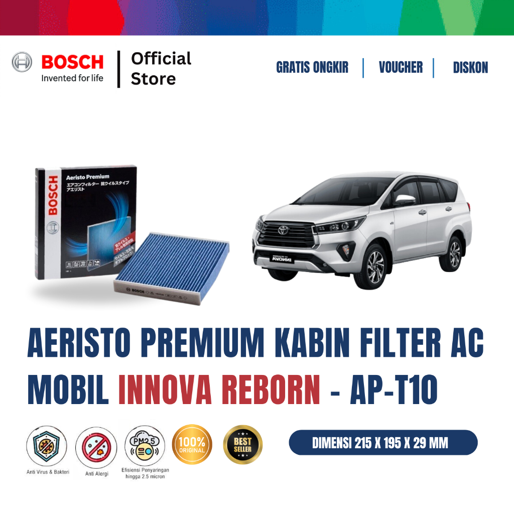 Jual Bosch Aeristo Premium AP-T10 Filter Kabin Filter AC Anti Virus ...
