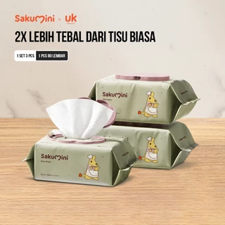 Sakumini Tisu Basah Bayi Wet Tissue Baby Wipes Hand Mouth Facial Tisu Wajah Lembut 80pcs