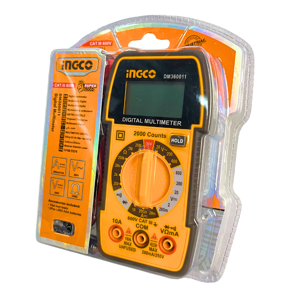 Jual Multitester Dan Multimeter Digital Ingco DM360011 / Ingco Multi ...