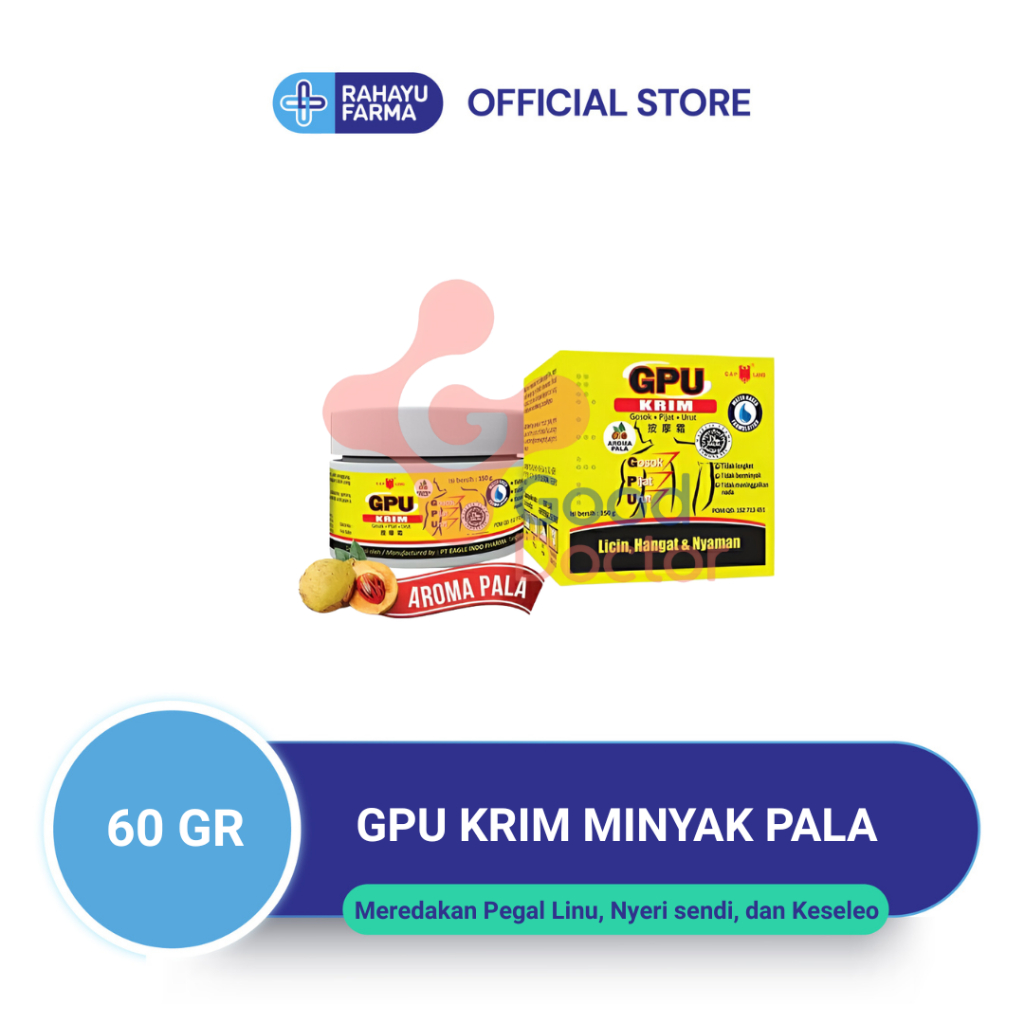 Jual GPU KRIM MINYAK PALA 60 GR - Cap Lang Gpu Krim Minyak Pala 60 Gram ...