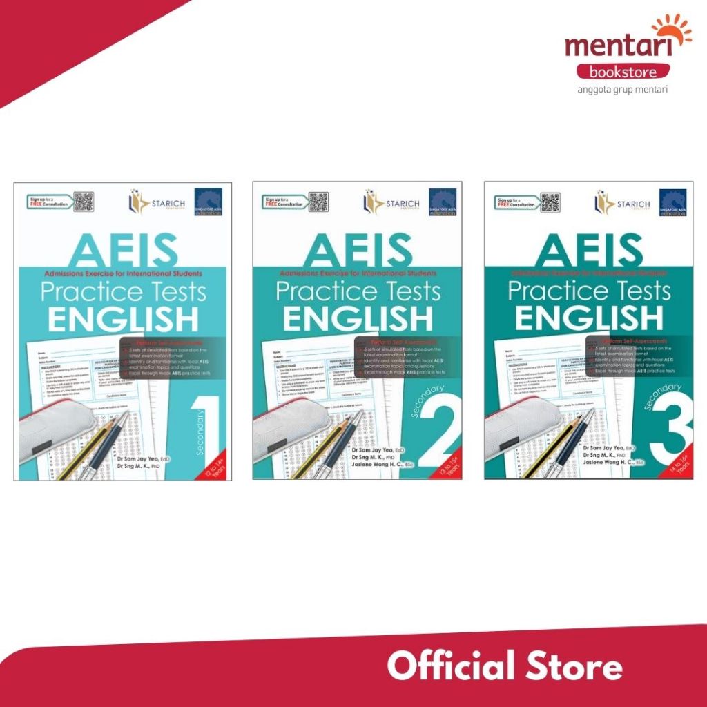 Jual Mentari Bookstore SAP - AEIS Practice Tests ENGLISH Secondary 1 ...
