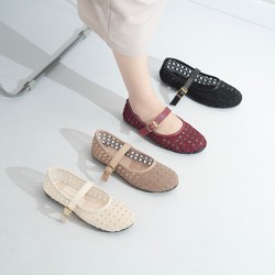 Flatshoes Wanita Sepatu Wanita Motif Transfaran Navisa Basic Collection