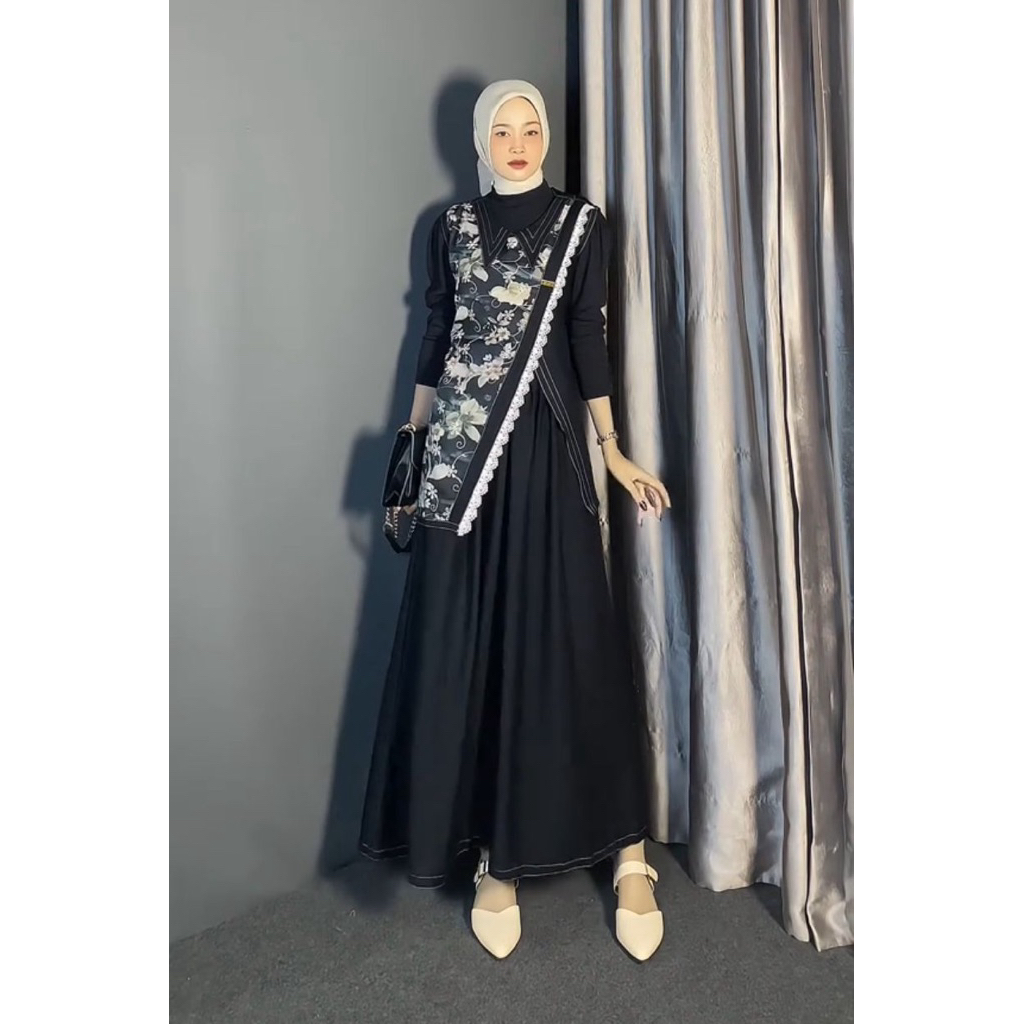 Jual maora vest set rok kekinian/set rok wanita one set terbaru/one set ...